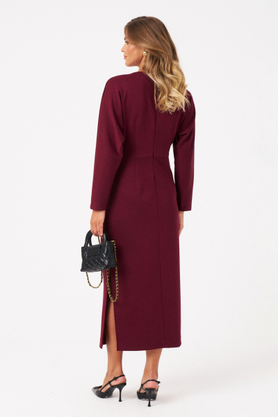 Платье Панда 106583 бордовый - фото 4