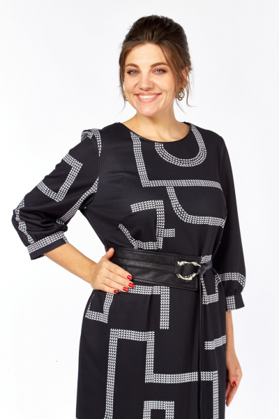 Платье Rishelie 1000 черный - фото 4