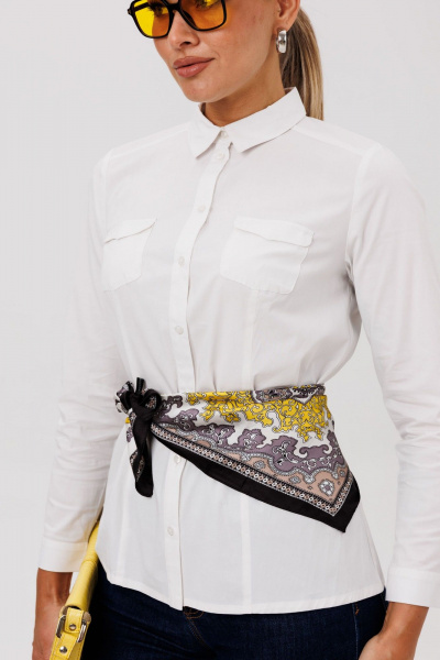 Блуза Anelli 1680 кокосовая_пастила - фото 7