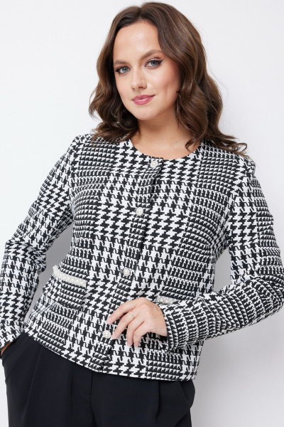 Жакет Condra 15105 черный_белый - фото 1