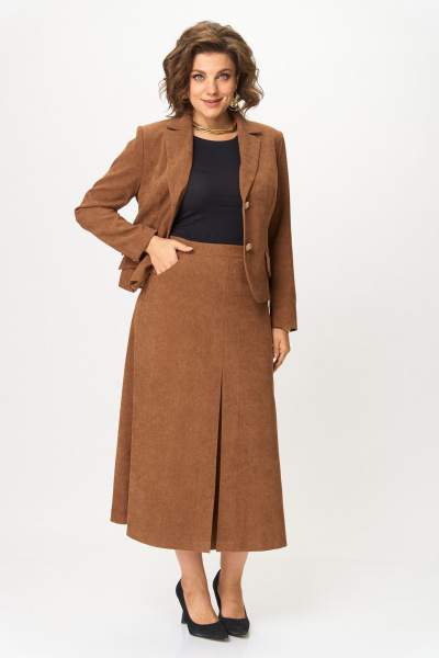 Жакет, юбка Svetlana-Style 2140 кэмел - фото 2