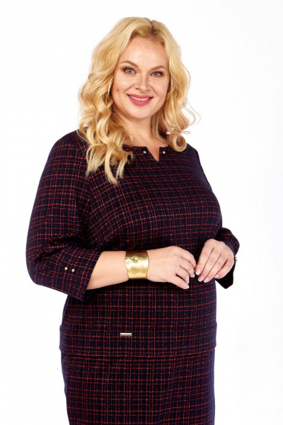 Платье СиБон 0291 красная_клетка - фото 5