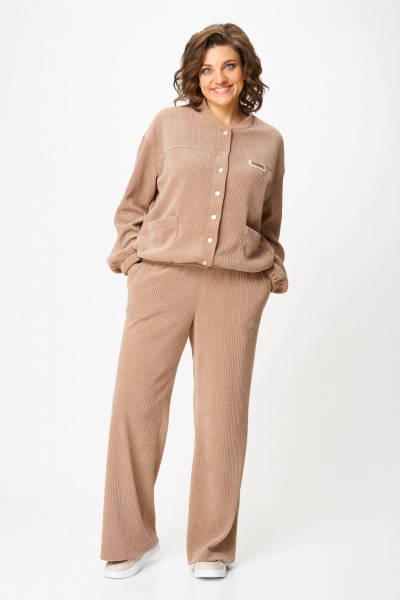 Брюки, бомбер Bonna Image 1014-1 бежевый - фото 13