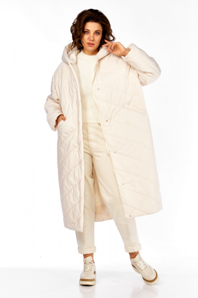 Пальто Диомант 2115 бежевый - фото 10