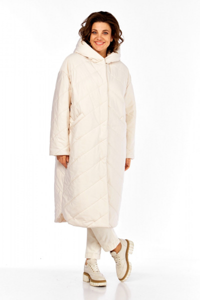 Пальто Диомант 2115 бежевый - фото 1