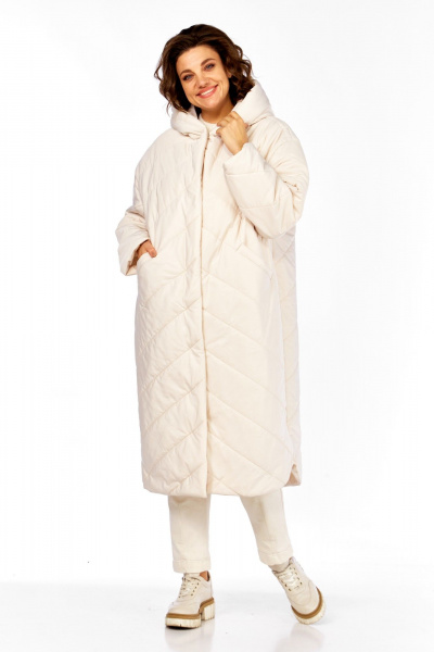 Пальто Диомант 2115 бежевый - фото 7