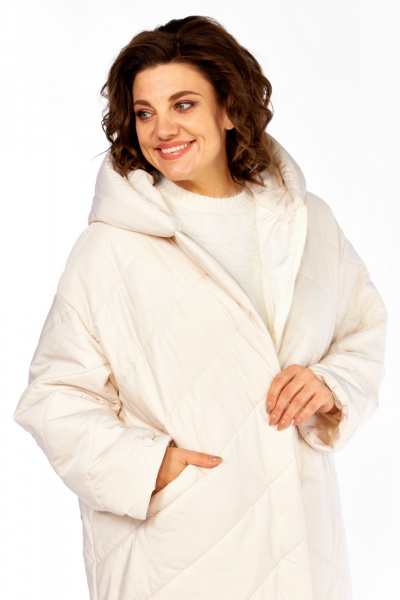 Пальто Диомант 2115 бежевый - фото 3