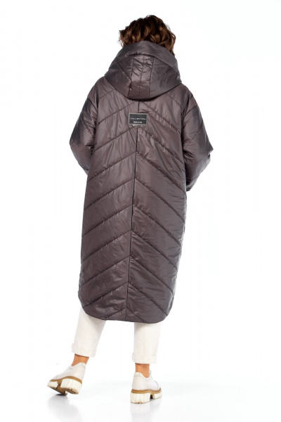 Пальто Диомант 2115 горький_шоколад - фото 7