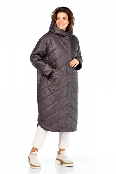 Пальто Диомант 2115 горький_шоколад - фото 2