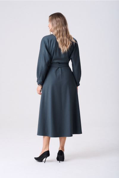 Платье AMUARt 1083 серо-синий - фото 6