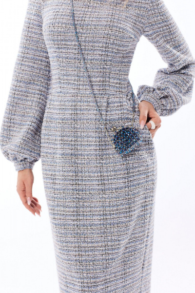 Платье Golden Valley 4855-2 голубой - фото 2