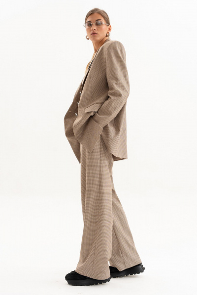 Брюки, жакет Luna 261 бежевый - фото 11