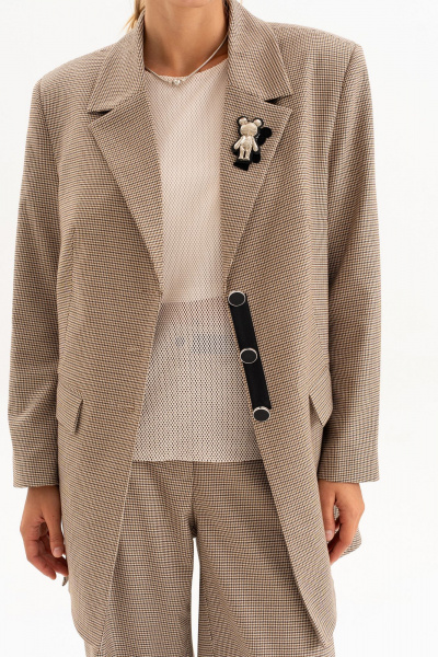 Брюки, жакет Luna 261 бежевый - фото 3