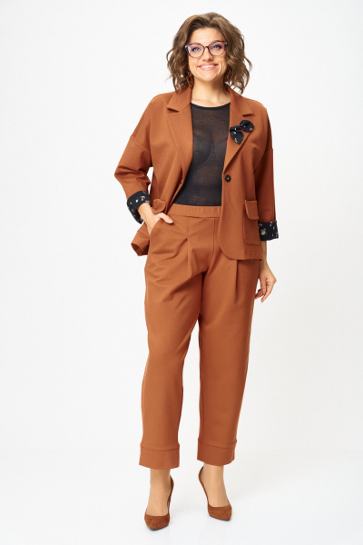 Брюки, жакет Michel chic 1437 виски - фото 2