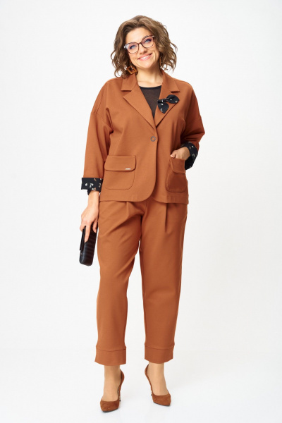 Брюки, жакет Michel chic 1437 виски - фото 1