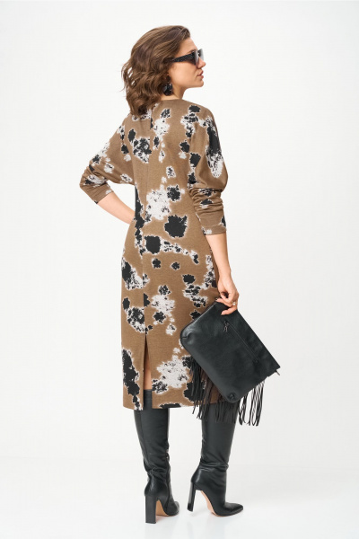 Платье Орхидея 1616 кофейный - фото 7