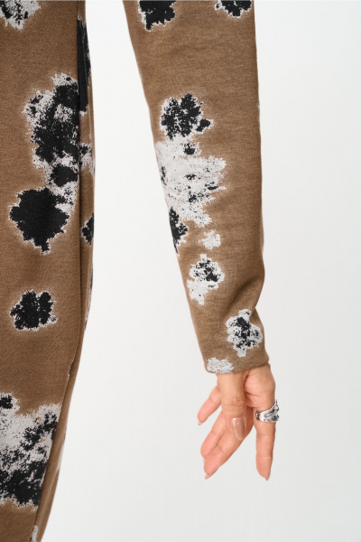 Платье Орхидея 1616 кофейный - фото 4