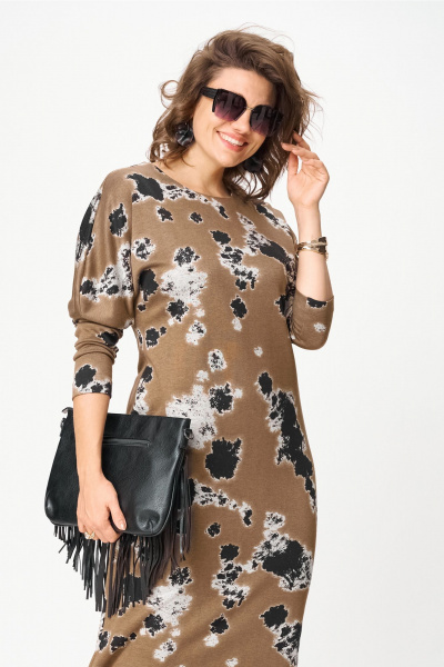 Платье Орхидея 1616 кофейный - фото 2