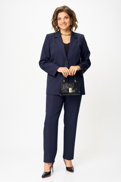 Брюки, жакет Vilena 1097 синий - фото 3