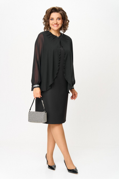 Болеро, платье Vilena 1106 черный - фото 8