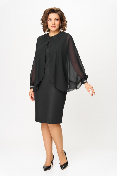 Болеро, платье Vilena 1106 черный - фото 2