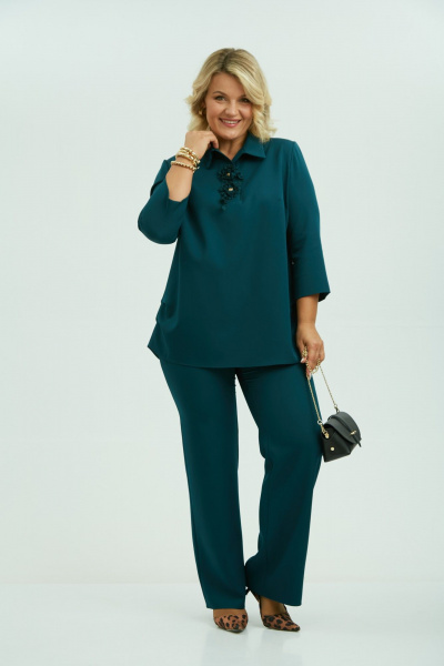 Брюки, туника Vilena 1109 бутылка - фото 6