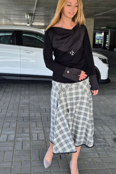 Джемпер Shymoda 442-25 чёрный - фото 2