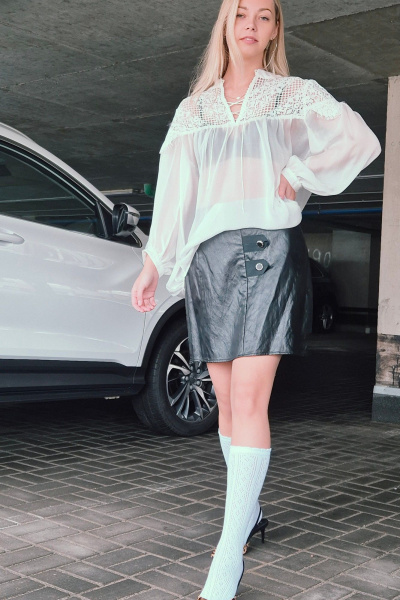 Блуза Shymoda 449-25 белый - фото 2