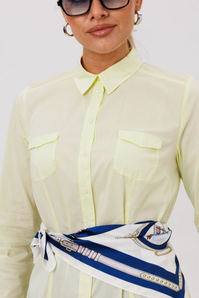 Блуза Anelli 1680 лимонная_пастила - фото 4