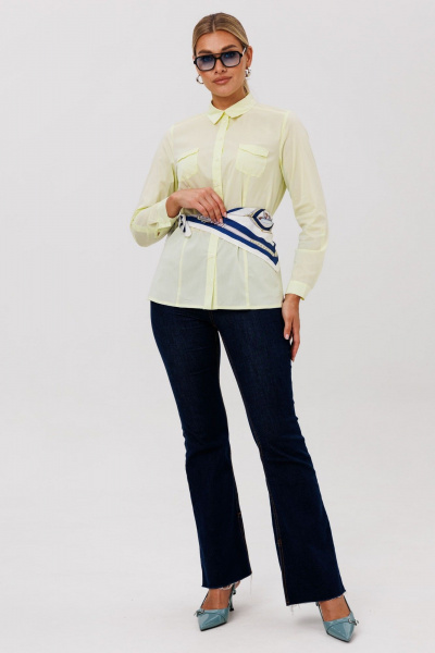 Блуза Anelli 1680 лимонная_пастила - фото 2