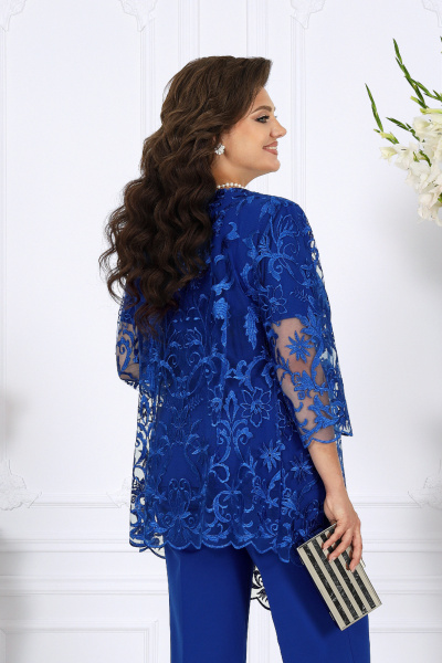 Блуза, брюки, кардиган Ninele 6073 василек - фото 12