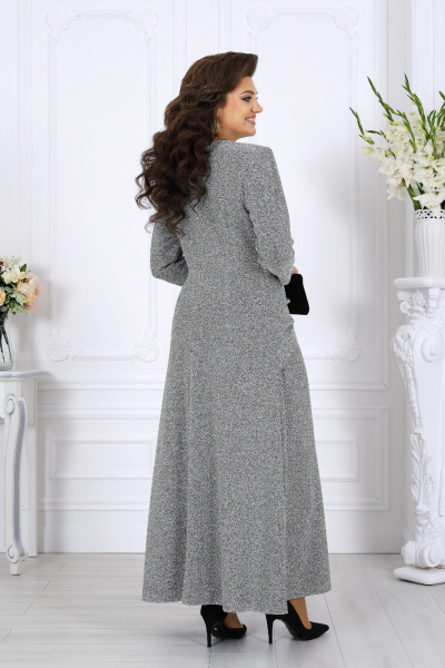 Платье Ninele 6077 серебро - фото 7