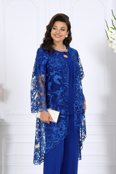 Блуза, брюки, кардиган Ninele 6078 василек - фото 6