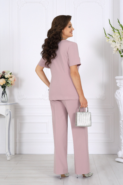 Блуза, брюки, кардиган Ninele 6078 пудра - фото 11