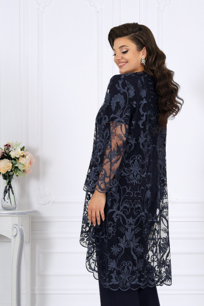 Блуза, брюки, кардиган Ninele 6078 синий - фото 9