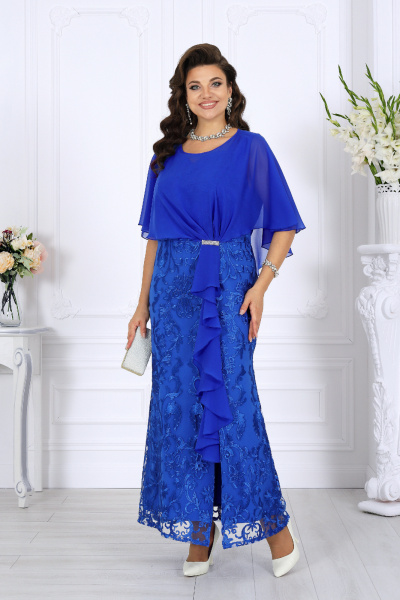 Платье Ninele 6081 василек - фото 4