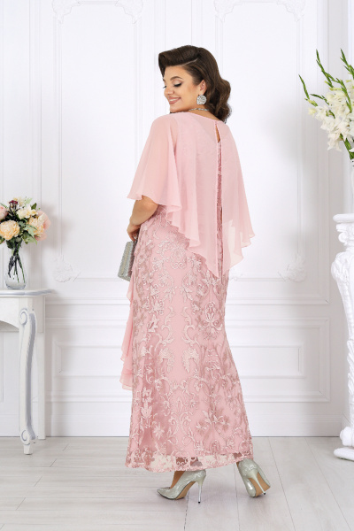 Платье Ninele 6081 пудра - фото 7