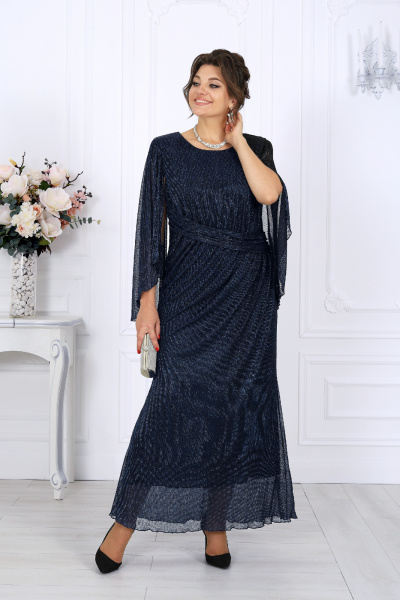 Платье Ninele 6082 синий - фото 4