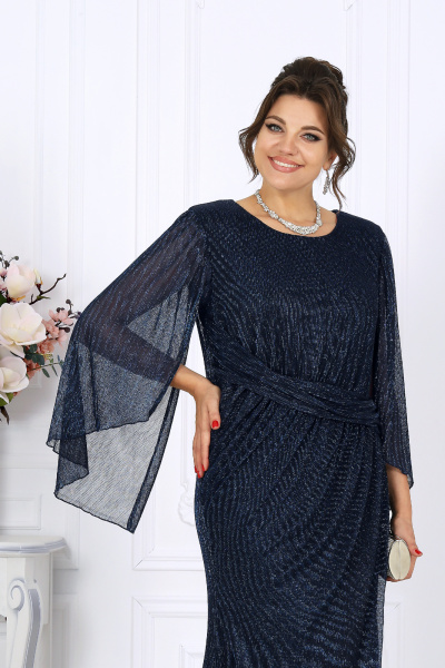 Платье Ninele 6082 синий - фото 5