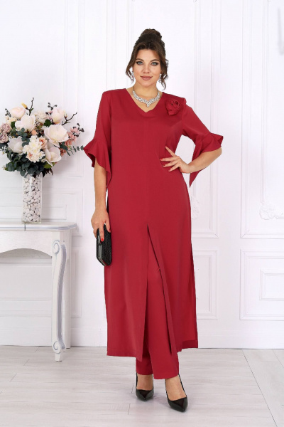 Брюки, туника Ninele 6010 красный - фото 7