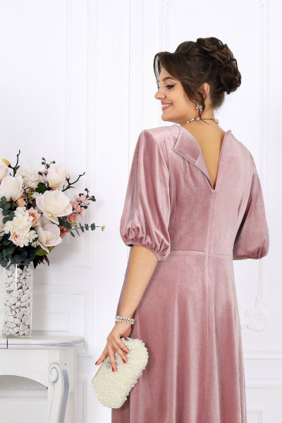 Платье Ninele 6025 пудра - фото 9