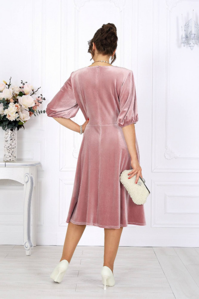 Платье Ninele 6025 пудра - фото 8