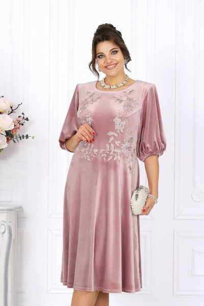 Платье Ninele 6025 пудра - фото 6