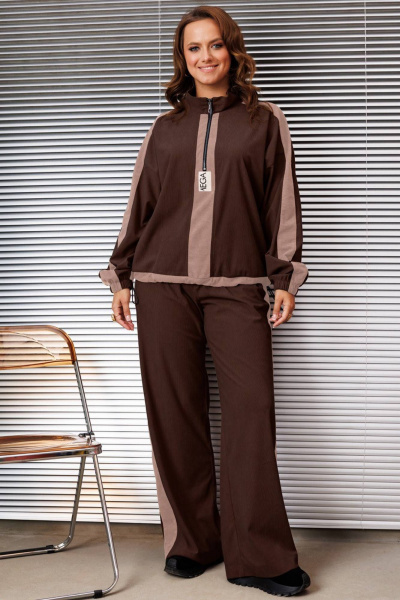 Брюки, джемпер INVITE 6101 коричневый - фото 1