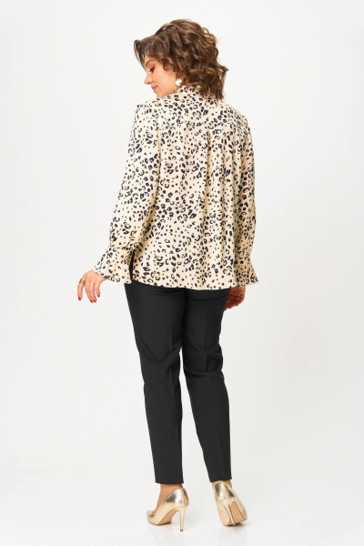 Блуза Slaviaelit 558 молочный_леопард - фото 6