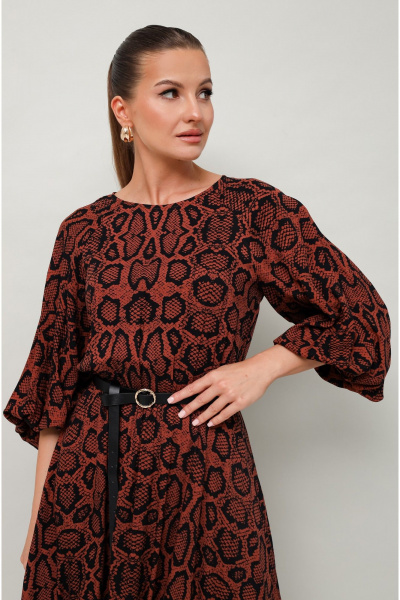 Повседневное платье с резинкой и ремнем PUR PUR 11-136/8 - фото 5