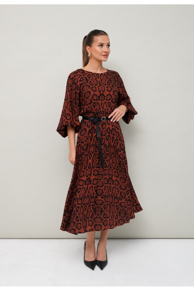 Повседневное платье с резинкой и ремнем PUR PUR 11-136/8 - фото 3