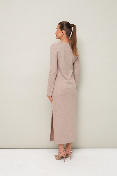Платье трикотажное полуприлегающего силуэта с пуговицами PUR PUR 11-316/3 - фото 5