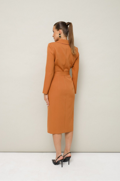 Платье-футляр с поясом и V-образным декольте PUR PUR 11-221 - фото 4