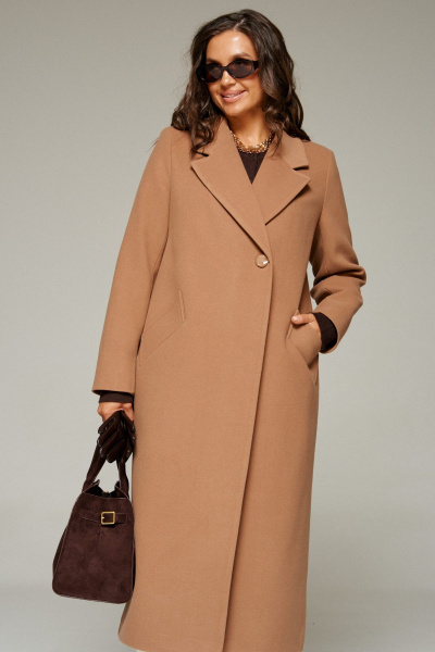 Пальто Beautiful&Free 7010 бежевый - фото 9